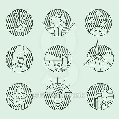 Ecology organic signs eco and bio elements in hand drawn 이미지 (485205528 ...