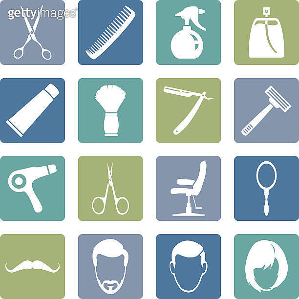 Mask Icon Barber Vector Set of Barber Shop Icons 이미지 (472487288) - 게티이미지뱅크