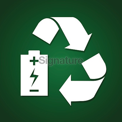 recycle battery icon 이미지 (538619063) - 게티이미지뱅크