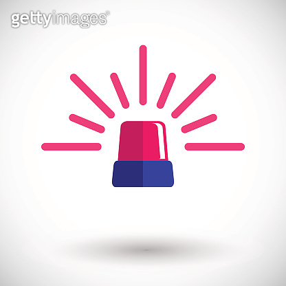 Red flashing emergency light. 이미지 (501328696) - 게티이미지뱅크
