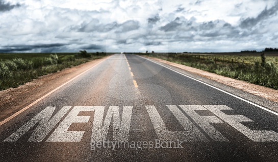 New Life written on rural road 이미지 (483760434) - 게티이미지뱅크