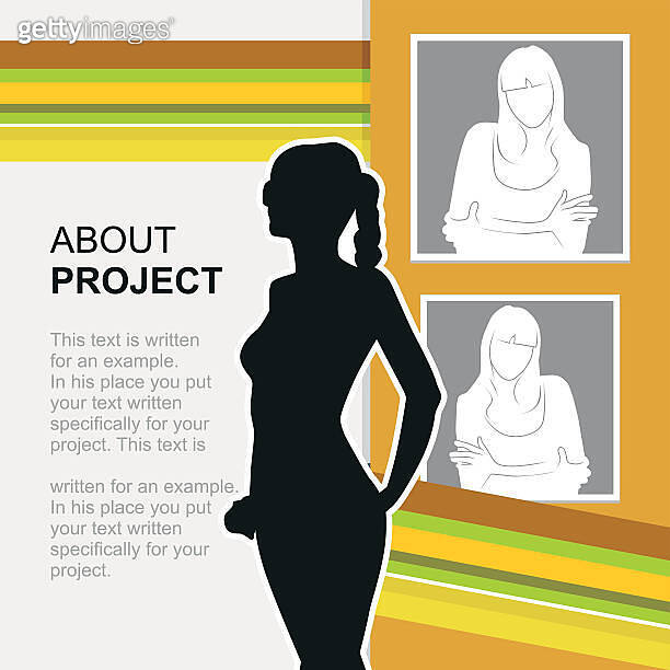print template with photo insert. Vector illustration 이미지 (491891836) - 게티이미지뱅크