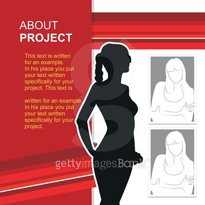 print template with photo insert. Vector illustration 이미지 (491891824) - 게티이미지뱅크