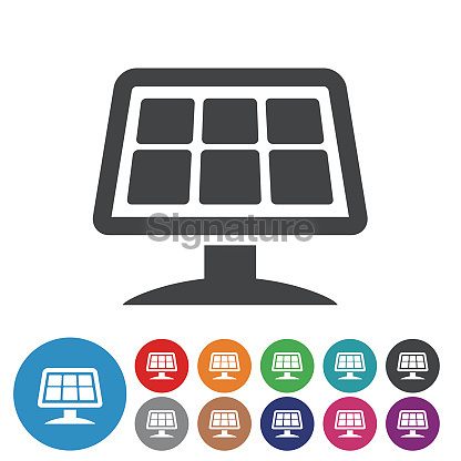 Solar Bar Icon Solar Panel Icons - Graphic Icon Series (629786782) - 게티이미지뱅크