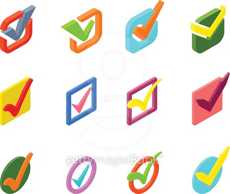 Vote Icon Check Check vote icon vector set 이미지 (578093172) - 게티이미지뱅크