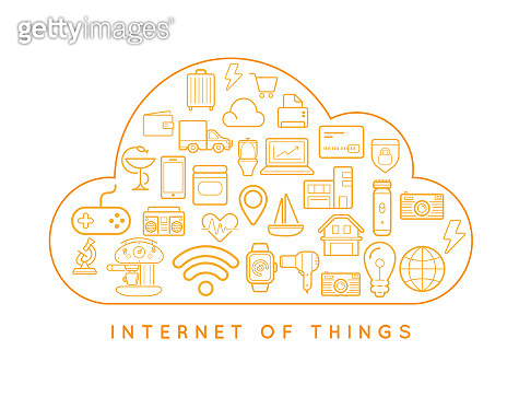 Cloud IOT Internet of Things Smart Home Vector Quality Design with ...