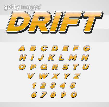 Speed Bank Lettering Vector Speed Racing Sport Italic Font with Letters and Numbers ...