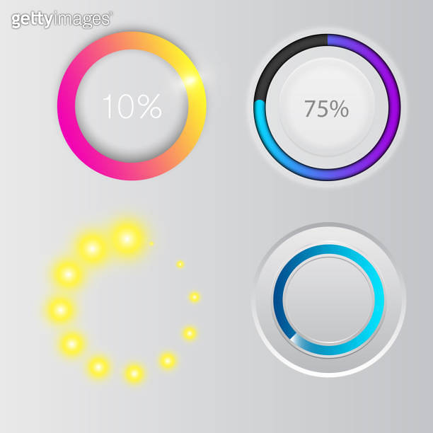 Progress loading bar indicators download progress ui-ux web interface ...