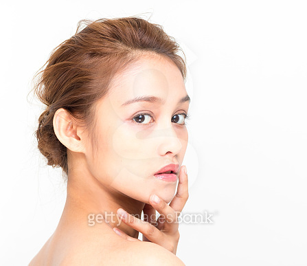 beauty girl of half latina and half asian, beauty and cosmetics image