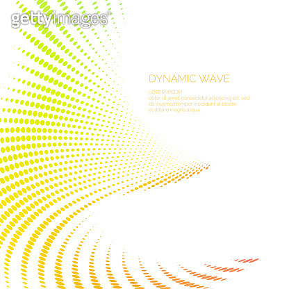 Vector abstract background with a colored dynamic waves, line and ...