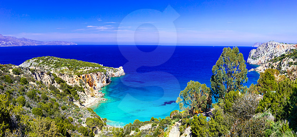 Istron Most beautiful beaches of Crete island -Istron bay near Agios Nikolaos ...