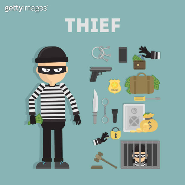 thief tool Set 이미지 (826648928) 게티이미지뱅크