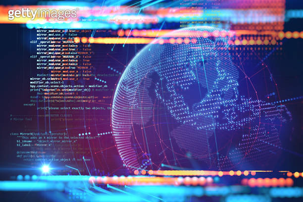 Information Technology Code Image digital code number abstract technology background 이미지 (1015150060 ...