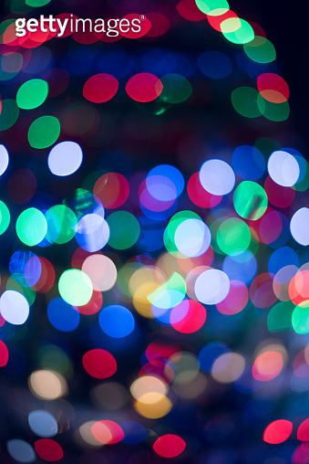 Blurred of colorful bokeh abstract on unfocused background with metal ...