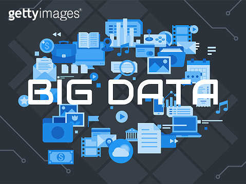 Big Data Flat Concepts. Design Vector Illustration 이미지 (1049529872 ...