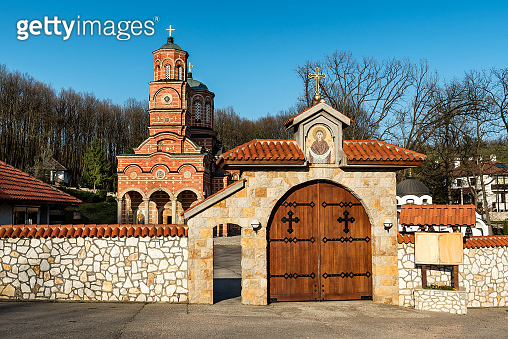 Monastery Djunis with the Church of Mother of God's Shroud, Serbia ...