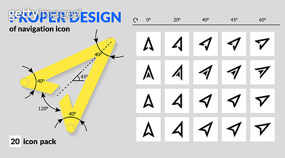 Geometry Navigation Navigation icon proper design for map and route navigation in mo 이미지 ...