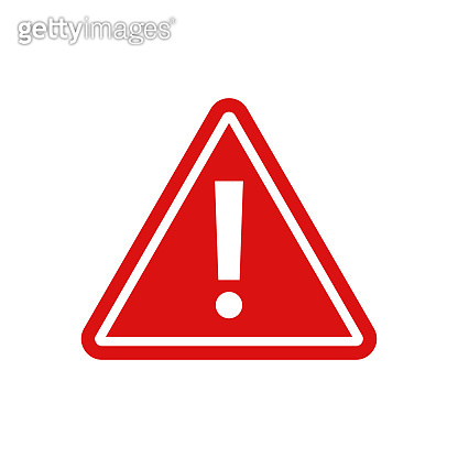 warning - vector icon. warning red sign 이미지 (961772382) - 게티이미지뱅크