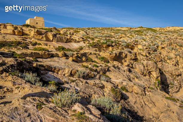 Dwejra Tower (Qawra Tower), Dwejra Point, Dwejra Bay, Gozo Island