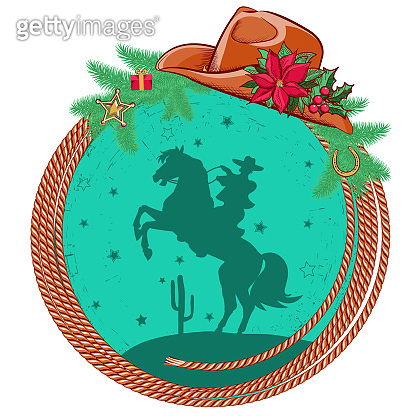 American cowboy Christmas background 이미지 (948961758) - 게티이미지뱅크