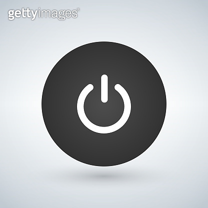 Abstract power button for websites UI or applications. vector ...