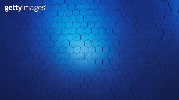 Simple deep blue honeycomb background wallpaper 이미지 (959493500) - 게티이미지뱅크