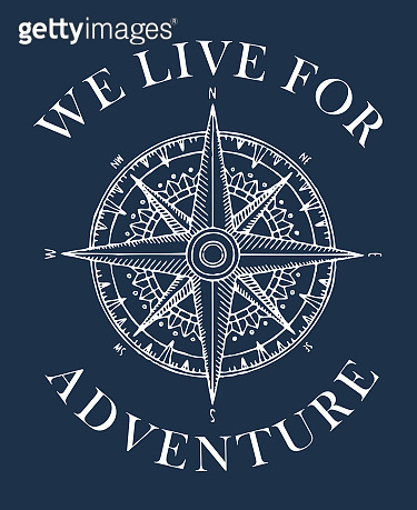 retro travel banner with wind rose and old compass 이미지 (1010594462 ...