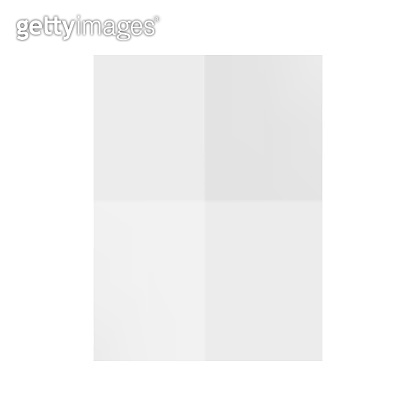 Blank of folded in a quarter paper for your design. Vector 이미지 ...