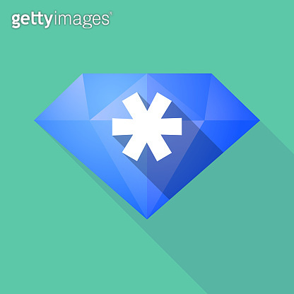Long shadow diamond with an asterisk (995342538) 일러스트, 무료 일러스트, 아이콘, 무료 ...
