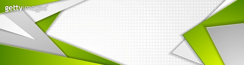 Abstract green and grey tech geometric banner design 이미지 (921575006 ...