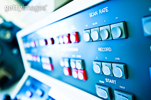 High Resolution Console In Master Control Room - Scan Rate & Record ...