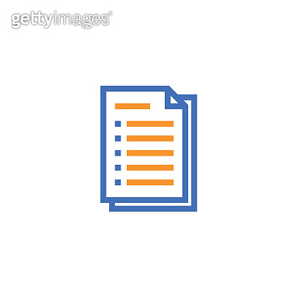 Document paper outline icon. isolated note paper icon in thin line ...