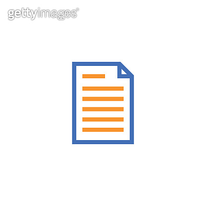Document paper outline icon. isolated note paper icon in thin line ...
