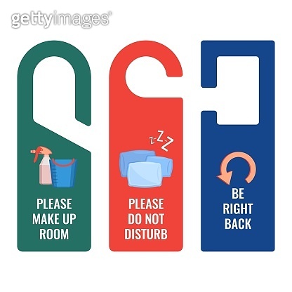 Check Handles Sign Colorful door handles with standard signs and pictures (909558952) 일러스트 ...