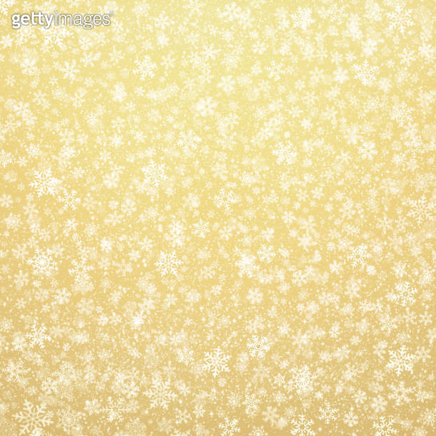 Snowflakes on gold background 이미지 (1069635668) - 게티이미지뱅크