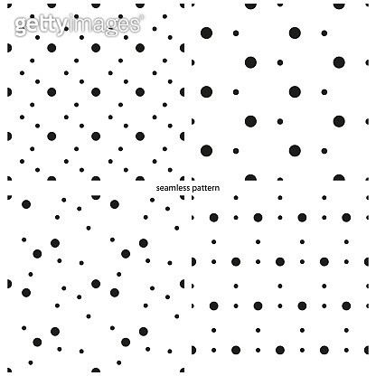 set of seamless patterns - circles peas of various sizes. 이미지 ...