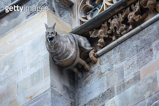 Elements of Gothic architecture. Grotesque, chimera and gargoyle ...