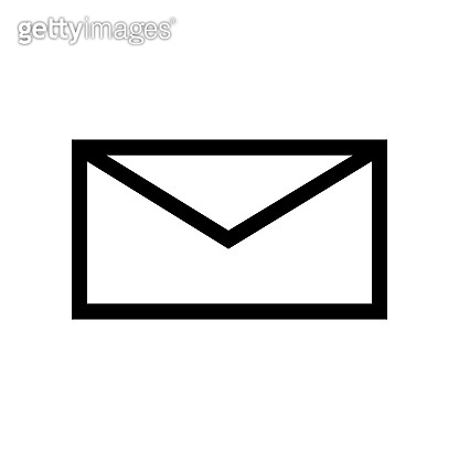 Black Mail symbol for banner, general design print and websites ...