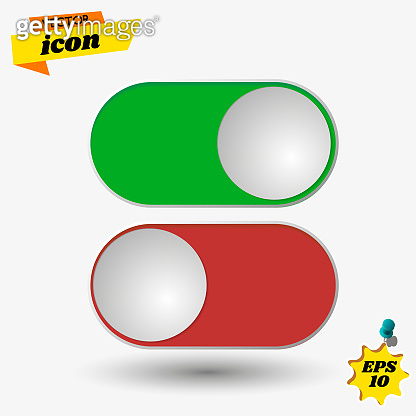 On off vector icon, switch symbol. Modern, simple flat vector ...