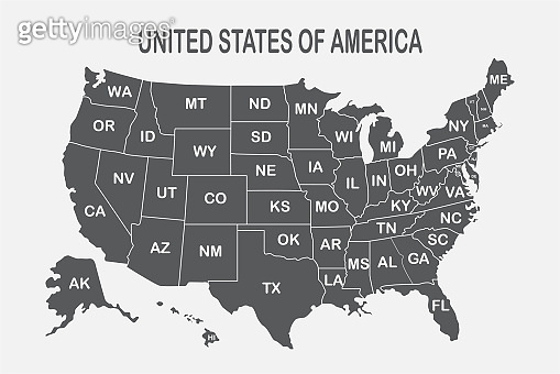 Poster map of United States of - 1153424032 
