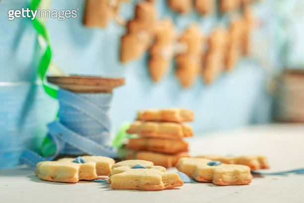 Rustic butter cookie chain as special Christmas ornaments (1183613899 ...