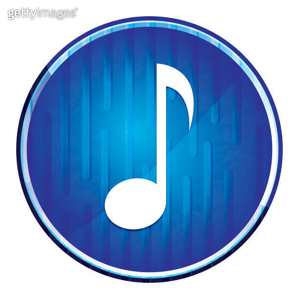 Musical note icon Modern Neon Blue Round Button 이미지 (1164193631) - 게티이미지뱅크