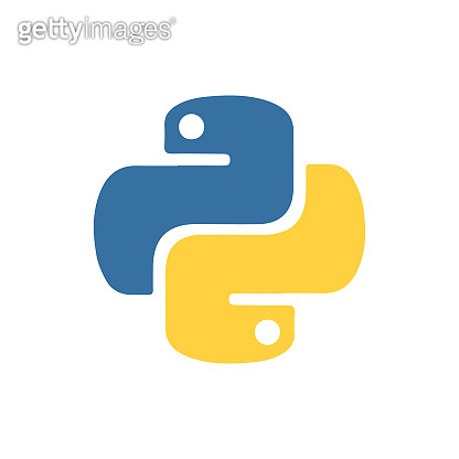 Vector illustration of an icon of the Python programming language ...