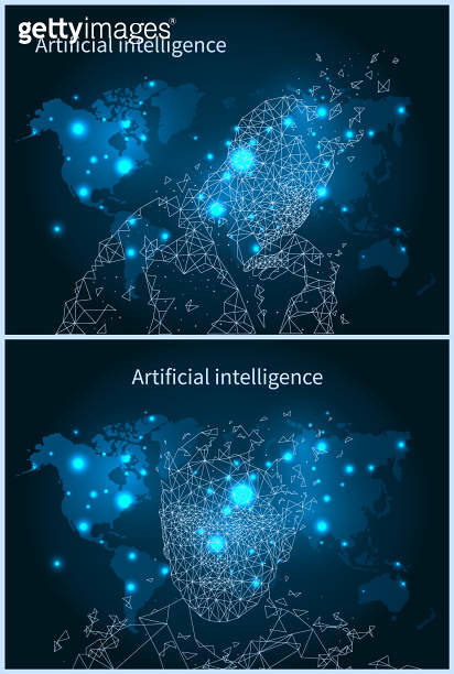 Artificial Intelligence Network and Map Vector 이미지 (1185437233) - 게티이미지뱅크