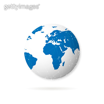 Planet earth with shadow on white background (1138858233) 일러스트, 무료 일러스트 ...