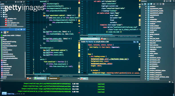 Atabase Ð atabase structure, code structure, concole, logs, frontend, markup ...
