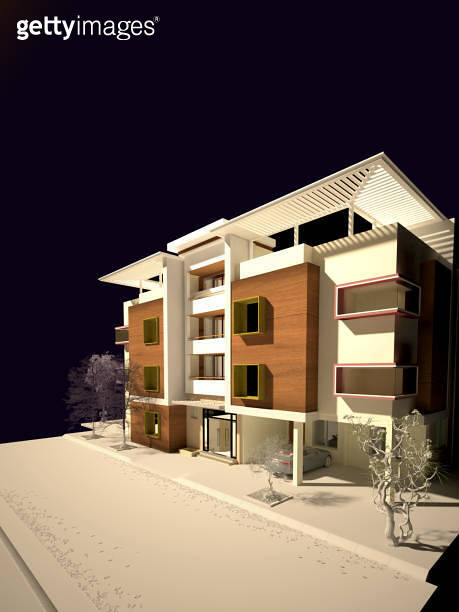 3D RENDER BUILDING EXTERIOR 이미지 (1170920386) - 게티이미지뱅크