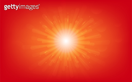 Sun rising, Stars burst, light rays shiny effect, abstract background ...