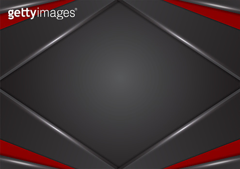 Geometric red and black color abstract background vector illustration ...