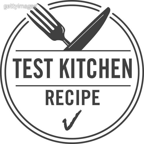 Tried and Tested Recipe Approved Label design with text for Test